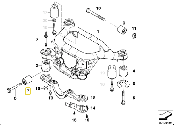 Differential Aluminium Lager-Set BMW E46