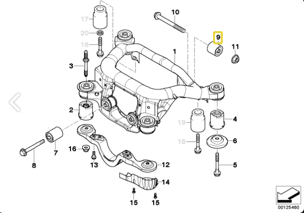 Differential Aluminium Lager-Set BMW E46