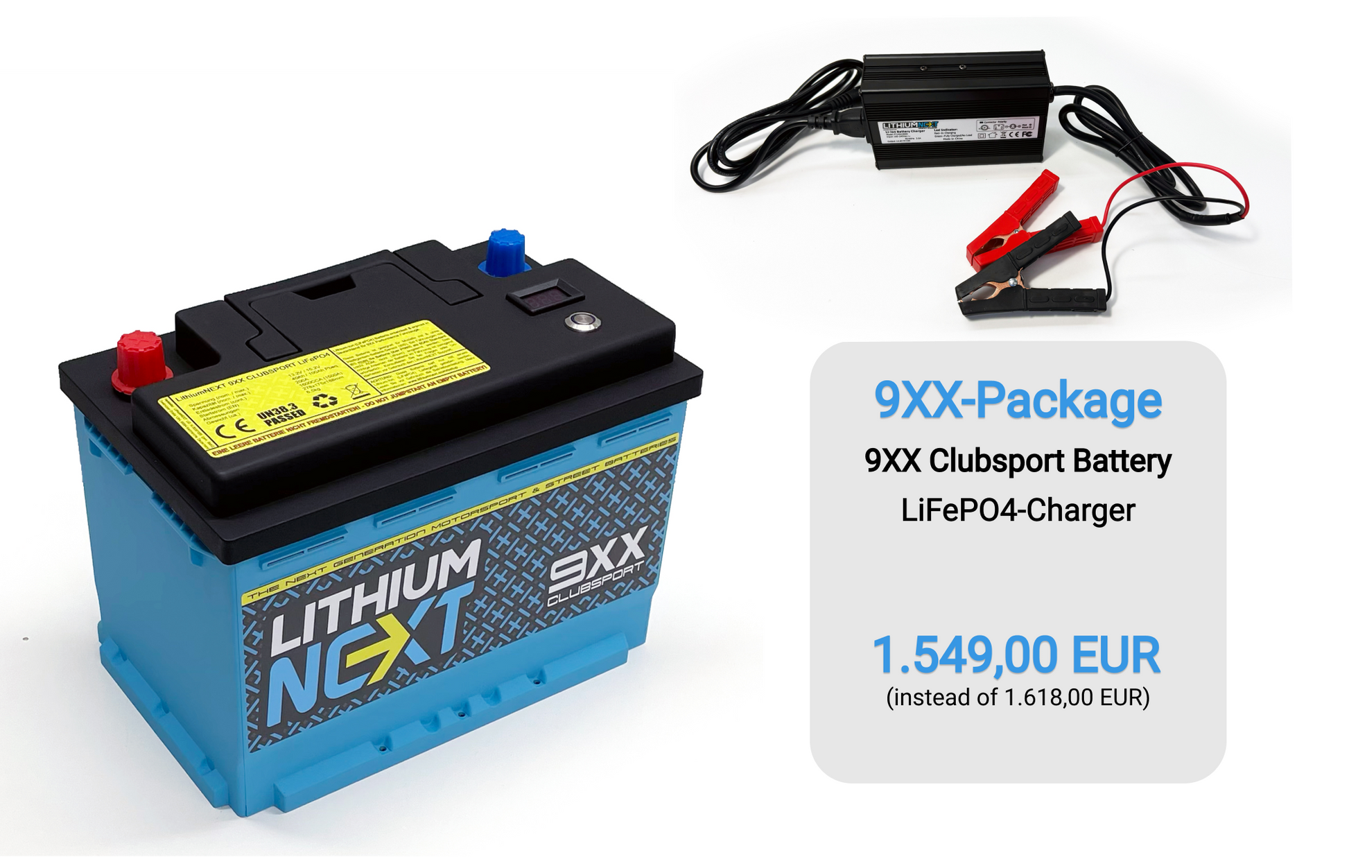 LithiumNEXT 9XX Clubsport Batterie