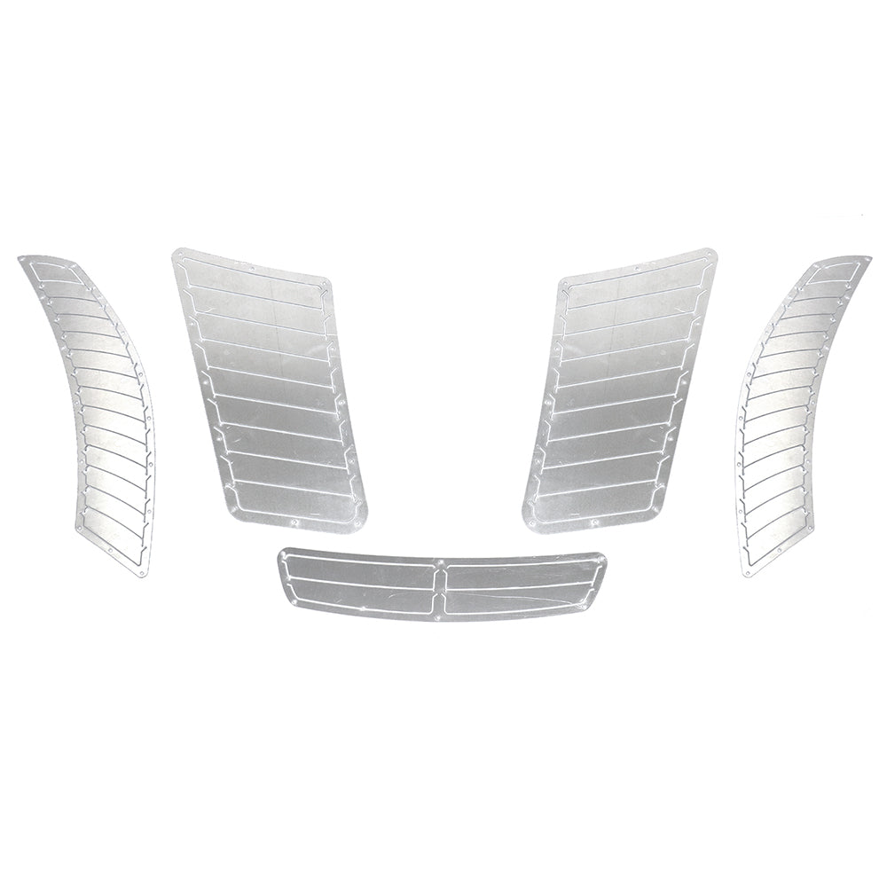 N15-Design Aluminium Komplett-Set Aero Paket Front | Passend für BMW E46 M3