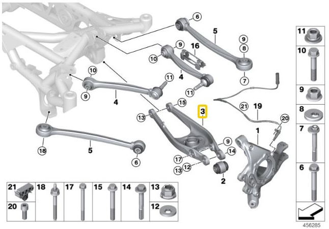BMW Querlenker UNTEN HA F2x & F3x