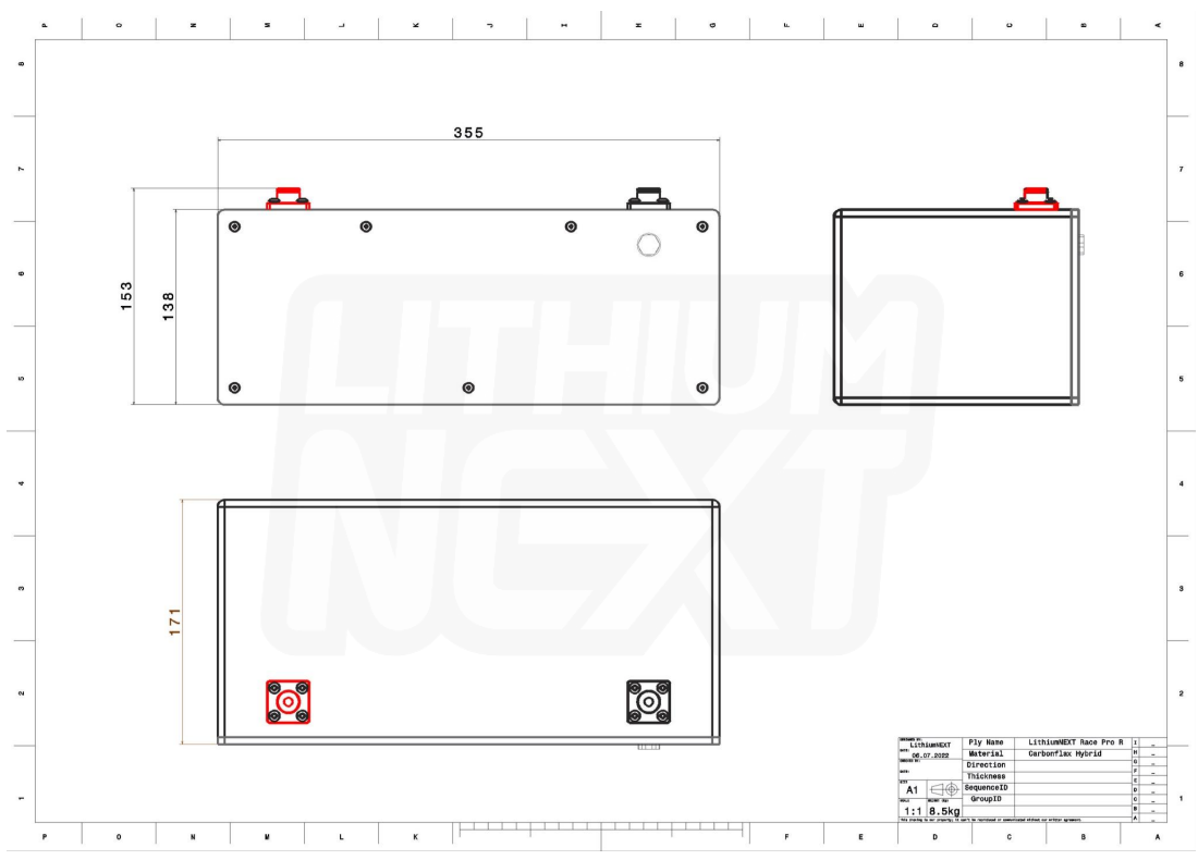 LithiumNEXT RACE PRO R Batterie