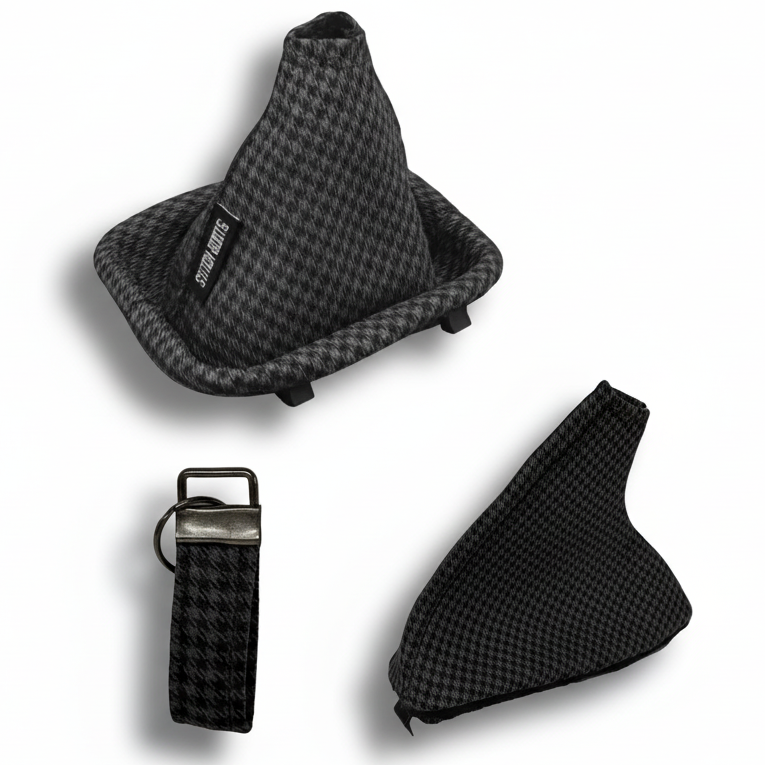 The Signature Set - Houndstooth GREY