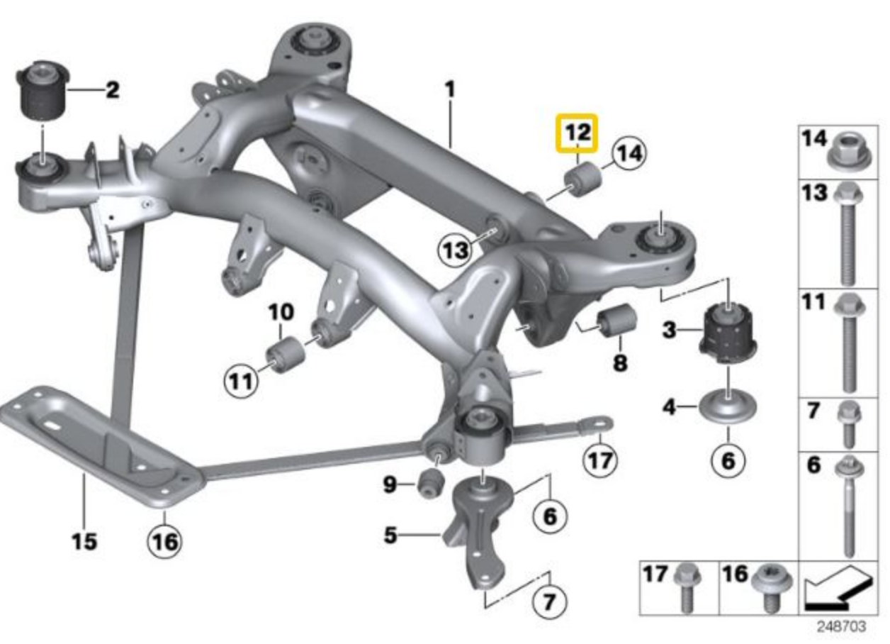 Differential Aluminium Lager-Set BMW E9x M3 & E82 M1